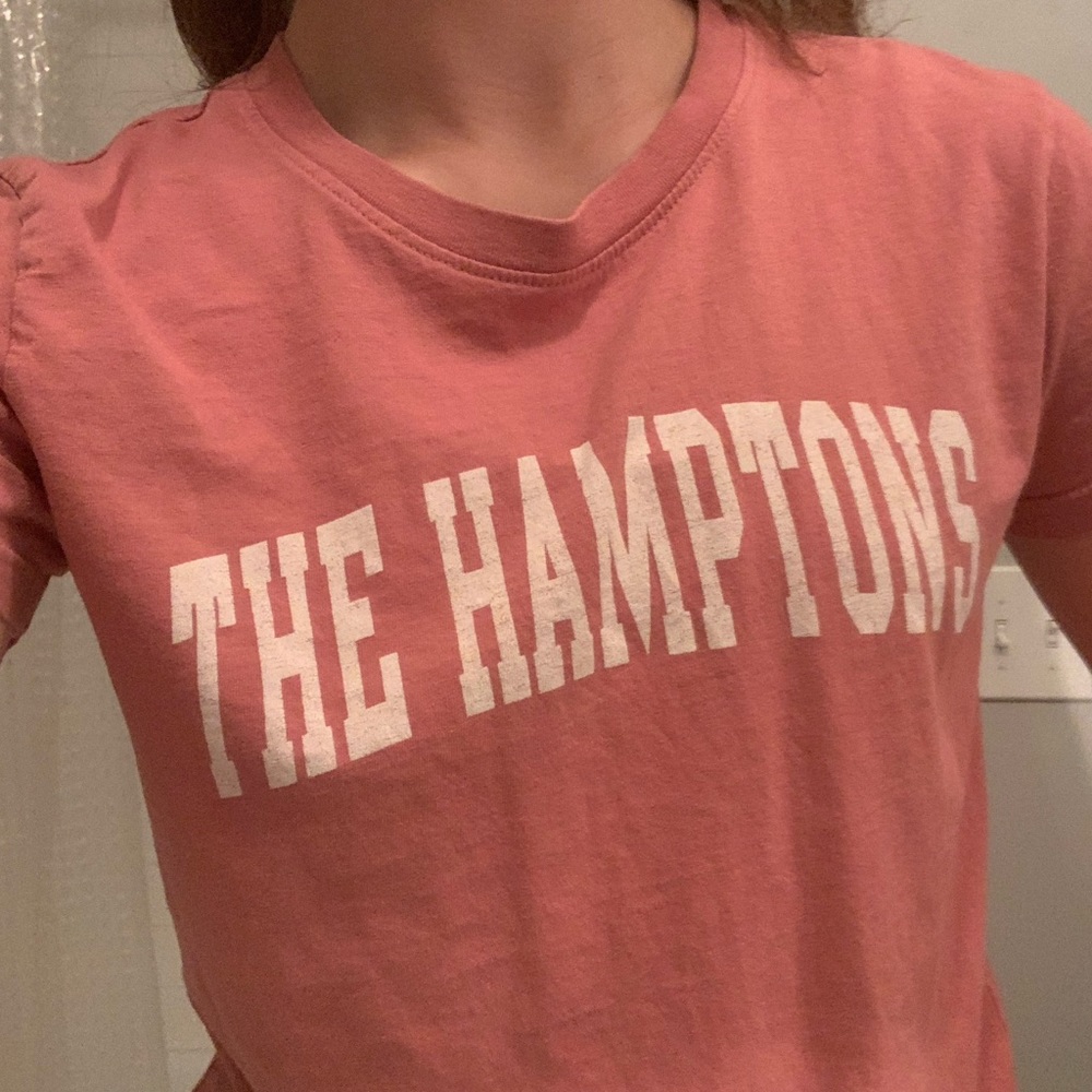 rare brandy peach hamptons shirt